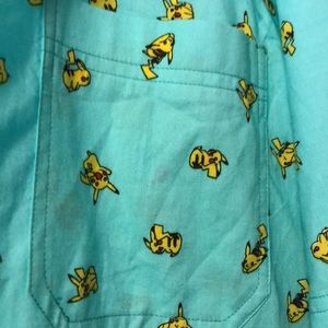 Pokemon Shirts - Pikachu Button Up! Pokemon Shirts - Pikachu Button Up!